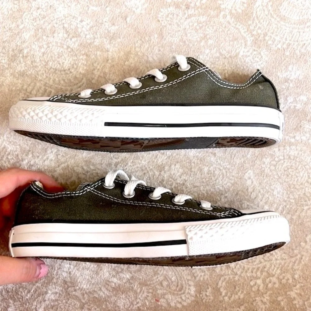 Brand New Converse Chuck Taylor All Star Lo Sneakers Lace Up Green Canvas